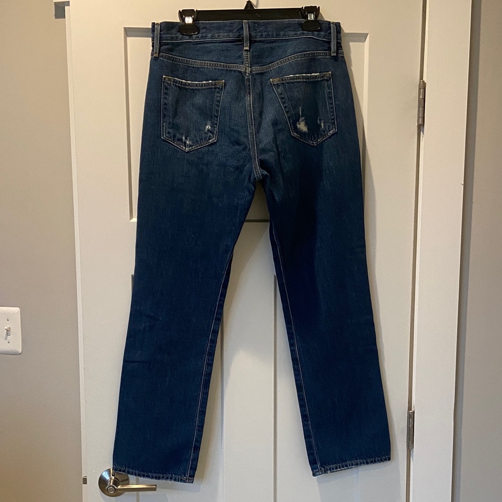 Frame Denim Indigo Straight Leg Jeans - Picture 3 of 8